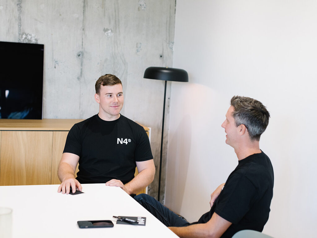 Jono and N4 Co-founder Elliot Maher