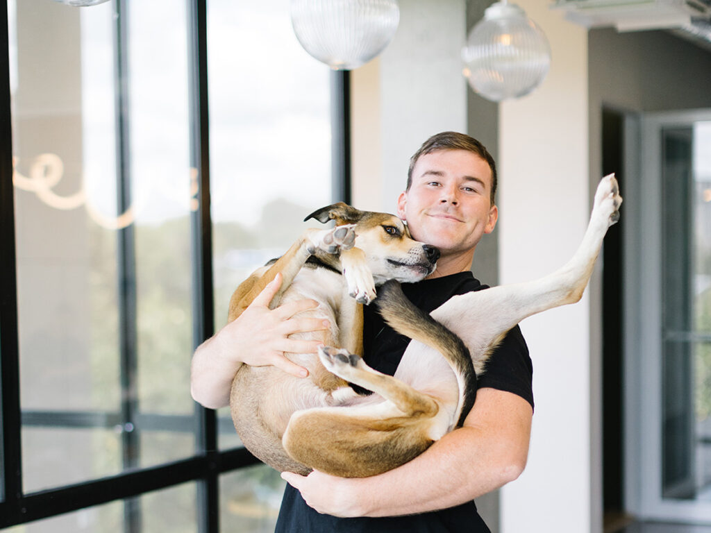 Jono and his dog Milo